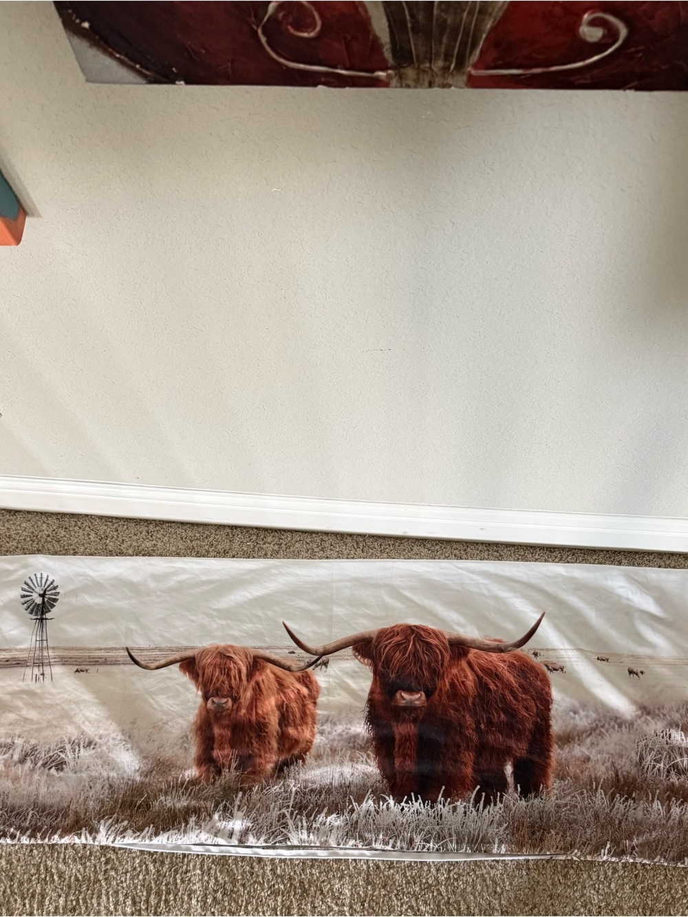 Highland Cattle long pillow case